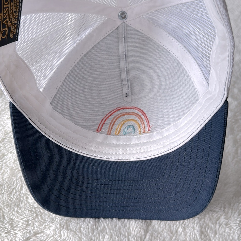 Navy and White 'Be Kind' Trucker Hat - Picture 7 of 7